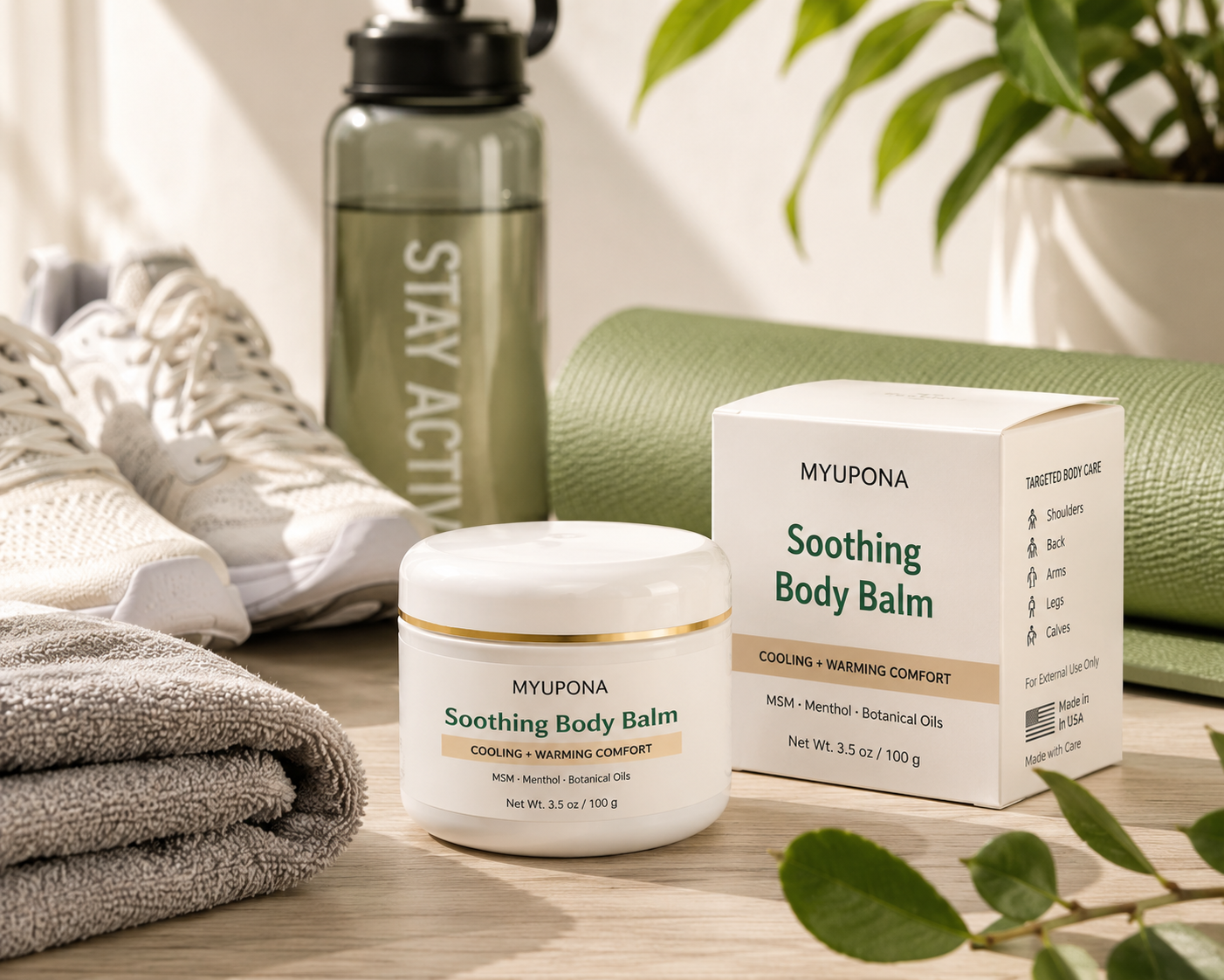 MYUPONA Soothing Body Balm for active lifestyle body care